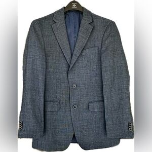 Joseph Abboud Navy Wool & Linen Sport Coat